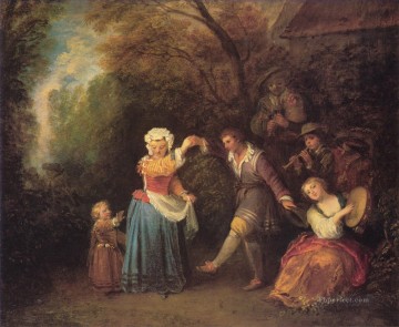  rococó - La Danse Champetre Jean Antoine Watteau clásico rococó